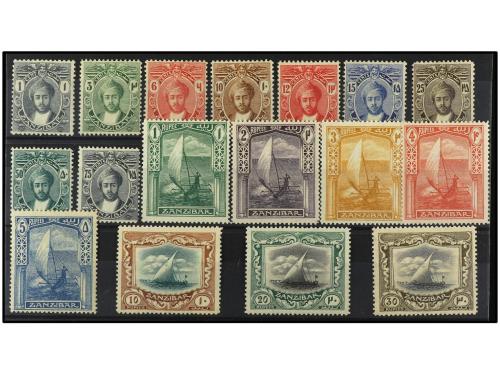 * ZANZIBAR. Ed. 144/59A. 1921-28. SULTÁN KHALIFA BIN HARUF y