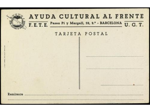 ESPAÑA GUERRA CIVIL. T.P. ilustrapa "HEROÍSMO DEL PUEBLO". E