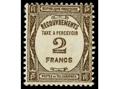 * FRANCIA. Yv. 55/62 y 63/5. TASAS. Series completas. 11 val