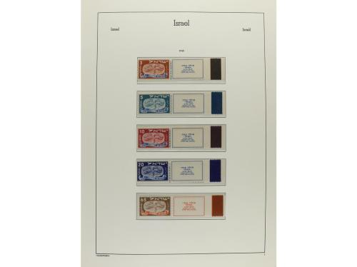 ISRAEL. Colección en 3 álbumes Faro de 1948 a 2000 completa 
