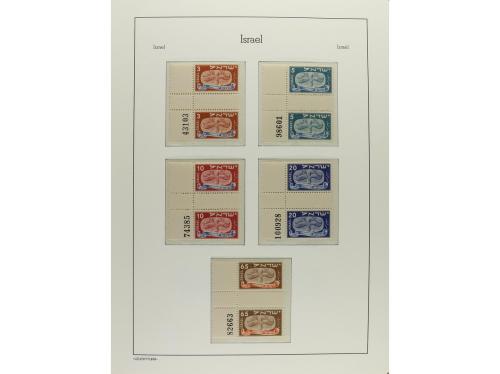 ISRAEL. Colección en 3 álbumes Faro de 1948 a 2000 completa 
