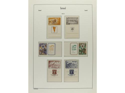 ISRAEL. Colección en 3 álbumes Faro de 1948 a 2000 completa 