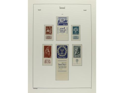 ISRAEL. Colección en 3 álbumes Faro de 1948 a 2000 completa 