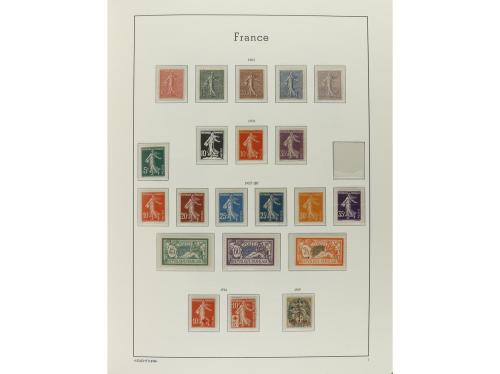 FRANCIA. Colección en 4 álbumes Faro de 1853 a 1994. Todos l