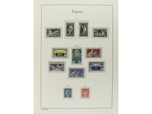 FRANCIA. Colección en 4 álbumes Faro de 1853 a 1994. Todos l
