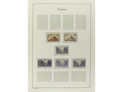 FRANCIA. Colección en 4 álbumes Faro de 1853 a 1994. Todos l