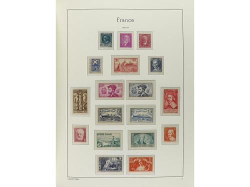 FRANCIA. Colección en 4 álbumes Faro de 1853 a 1994. Todos l