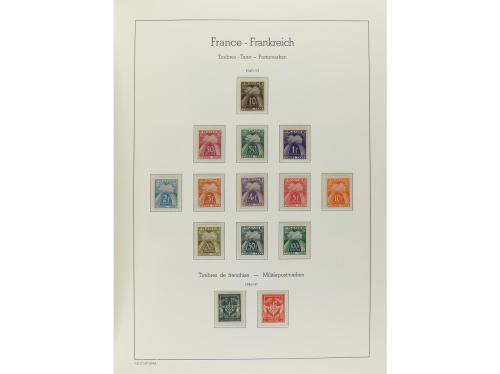 FRANCIA. Colección en 4 álbumes Faro de 1853 a 1994. Todos l
