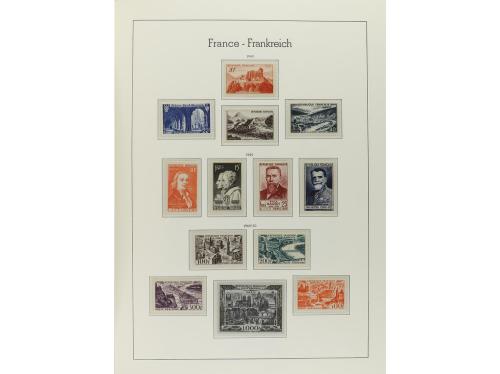 FRANCIA. Colección en 4 álbumes Faro de 1853 a 1994. Todos l