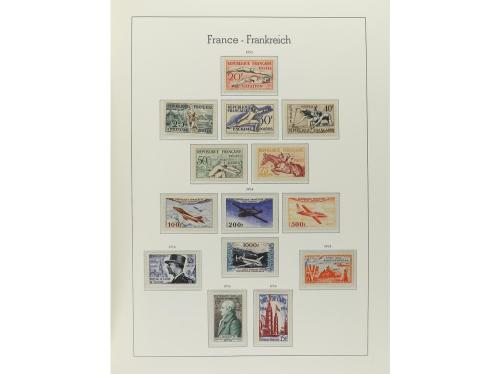 FRANCIA. Colección en 4 álbumes Faro de 1853 a 1994. Todos l