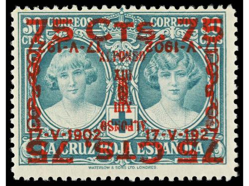 * ESPAÑA. Ed. 383hh, ** 385hh y *381hhi. 20 pts. sobre 40 ct