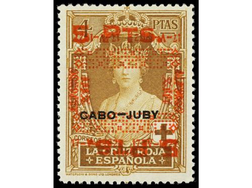 * ESPAÑA. Ed. 395 y 400hhi. 1 pta. sobre 10 pts. violeta HAB