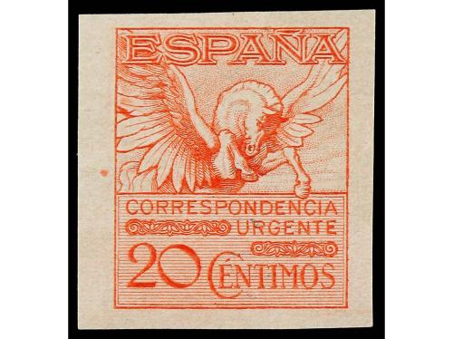 * ESPAÑA. Ed. 454, 454s y 454N. 20 cts. rosa. Dentado, SIN D