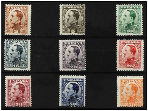 ** ESPAÑA. Ed. 490/8Na. SERIE COMPLETA, 9 valores. TIRADA ES