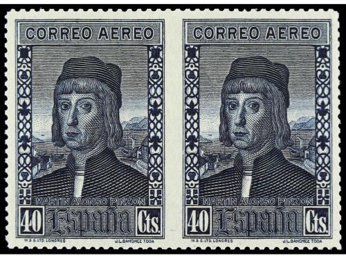 ** ESPAÑA. Ed. 553 y 554sph. 30 cts. castaño y 40 cts. azul 