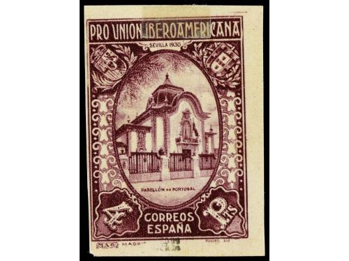 * ESPAÑA. Ed. 579er y ers. 4 pts. violeta. IMPRESO EN ANVERS