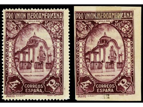 * ESPAÑA. Ed. 579er y ers. 4 pts. violeta. IMPRESO EN ANVERS