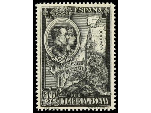 (*) ESPAÑA. Ed. 581cc y cca. 10 pts. castaño amarillento y 1