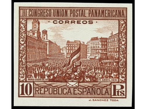 ** ESPAÑA. Ed. 604/13s. SERIE COMPLETA, 10 valores SIN DENTA