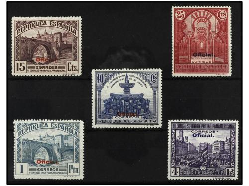 ** ESPAÑA. Ed. 622/8cc. SERIE COMPLETA, 5 valores. COLORES C