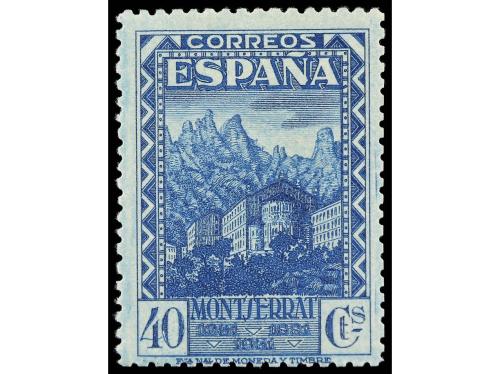 ** ESPAÑA. Ed. 641d y *644d. 20 cts. violeta y 40 cts. azul.