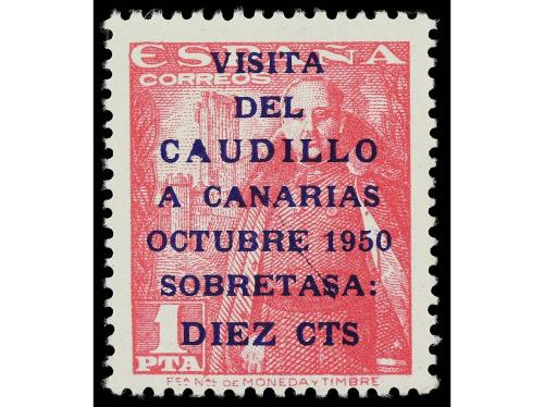 ** ESPAÑA. Ed. 1088/9var. CANARIAS CORREO. Serie con varieda