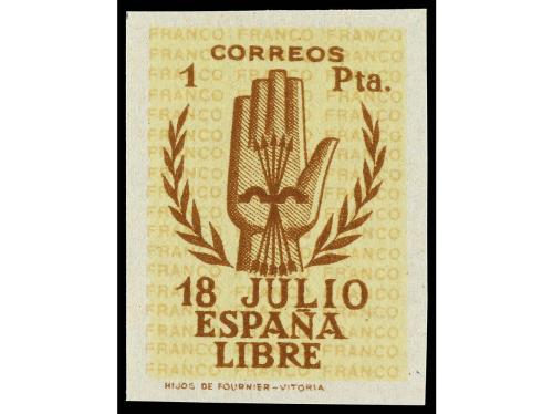 ** ESPAÑA. Ed. 851s, 852s y 854s. 15 cts., 25 cts. y 1 pta. 