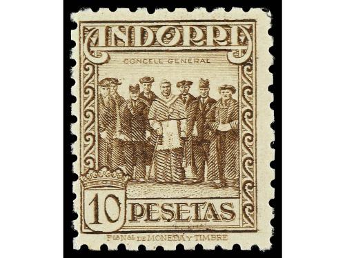 ** ANDORRA. Ed. 30d, 40d, 43d. 10 cts., 60 cts. y 10 pts. De