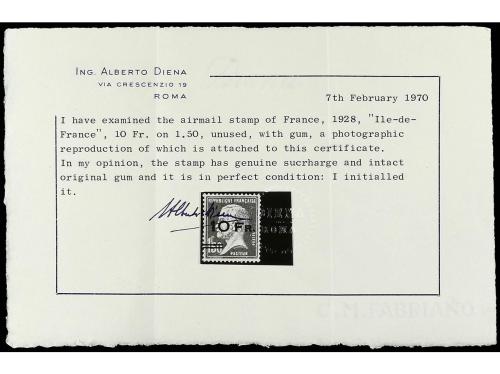 ** FRANCIA. Yv. 4. 1928. ILLE DE FRANCE. 10 f. sobre 1,50 f