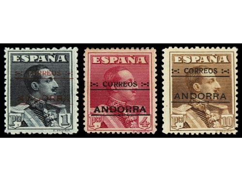 * ANDORRA. Ed. 2N/14N. SERIE COMPLETA sin el 2 cts., 5 cts. 