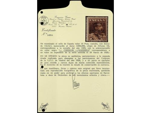 * ANDORRA. Ed. 2N/14N. SERIE COMPLETA sin el 2 cts., 5 cts. 