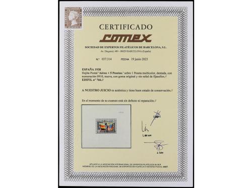 ** ESPAÑA. Ed. 766. HB Aéreo + 5 pts. Cert. COMEX. Cat. 2.50