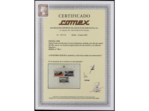 ** ESPAÑA. Ed. 781. Hoja Bloque. Goma algo oscurecida, como 