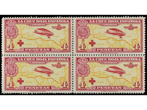 ** ESPAÑA. Ed. 339/48. SERIE COMPLETA. 10 valores en bloques