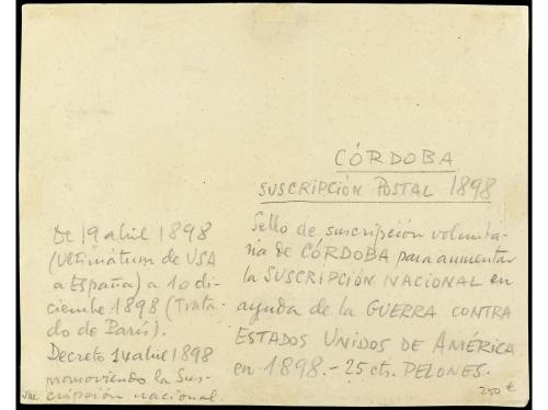 ✉ ESPAÑA. Ed. 221. 1898. GUERRA CON U.S.A. Frontal circulado