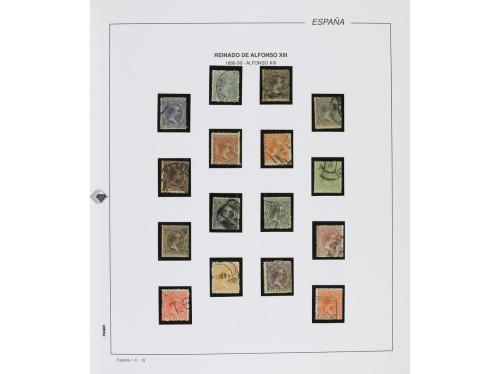 LOTES y COLECCIONES. 1850-1900. Colección montada en álbum E