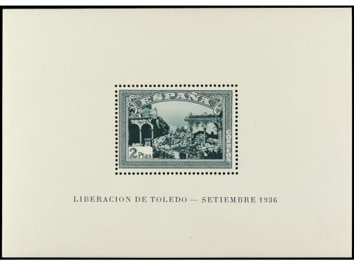 ** ESPAÑA. Ed. 836/7 y 838/9. HB dentadas y SIN DENTAR. Ed. 