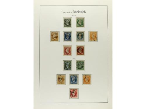 LOTES y COLECCIONES. FRANCIA. Colección en 3 álbumes de 1849