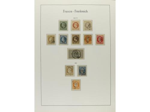 LOTES y COLECCIONES. FRANCIA. Colección en 3 álbumes de 1849