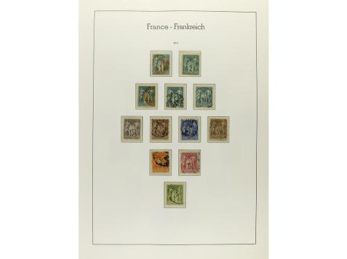 LOTES y COLECCIONES. FRANCIA. Colección en 3 álbumes de 1849