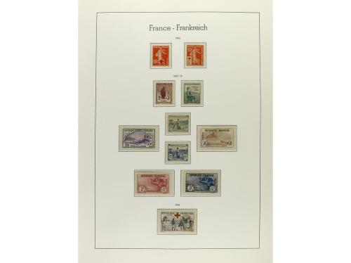 LOTES y COLECCIONES. FRANCIA. Colección en 3 álbumes de 1849