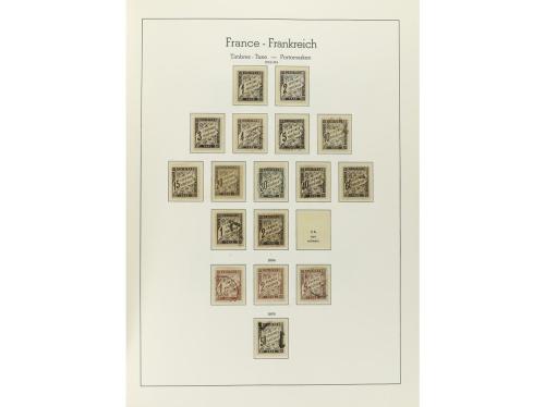 LOTES y COLECCIONES. FRANCIA. Colección en 3 álbumes de 1849