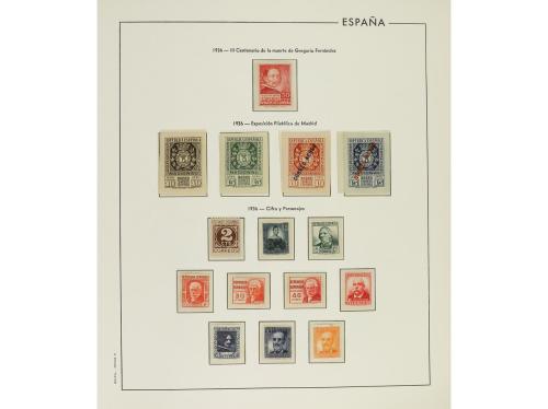 LOTES y COLECCIONES. ESPAÑA. Colección en álbum Edifil de 19