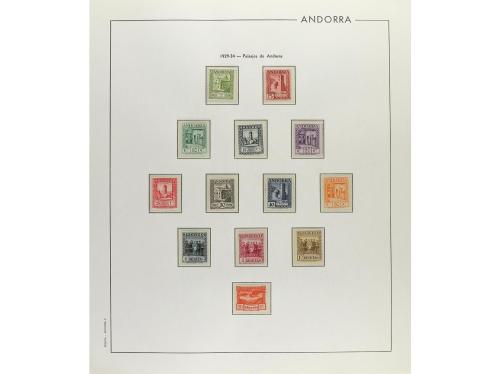 LOTES y COLECCIONES. ANDORRA ESPAÑOLA. Colección montada en 