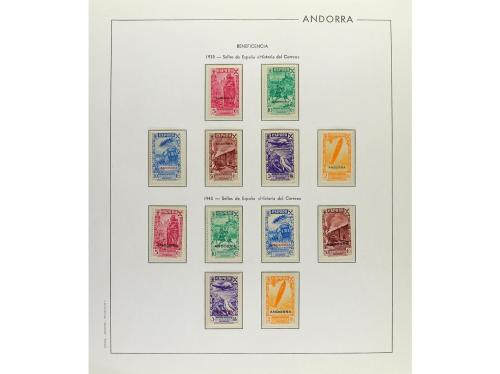 LOTES y COLECCIONES. ANDORRA ESPAÑOLA. Colección montada en 