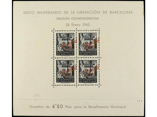 ** ESPAÑA. Ed. NE 29/30. 2 hojas bloque, sobrecarga NAVIDAD 