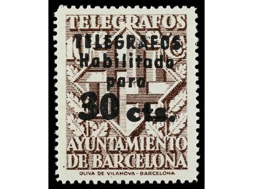 ** ESPAÑA: AYUNTAMIENTO DE BARCELONA. Ed. 17/20. TELÉGRAFOS.