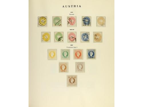 LOTES y COLECCIONES. AUSTRIA. Colección en álbum más hojas s