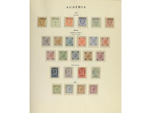AUSTRIA. Colección en álbum más hojas sueltas de 1850 a 1994