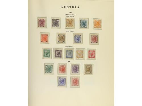 AUSTRIA. Colección en álbum más hojas sueltas de 1850 a 1994